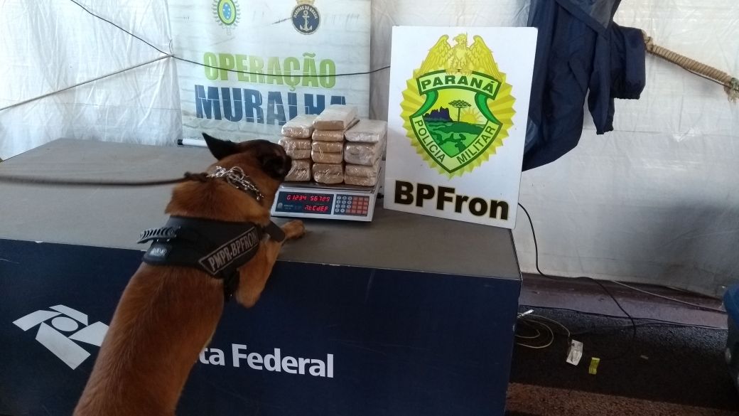 No fim da tarde de sexta-feira (27), policiais militares do BPFron com apoio da Receita Federal na Operação Muralha apreendeu em flagrante 8,460 kg de substancia análoga a maconha.