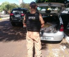 Polícia Militar por intermédio do BPFRON apreendeu 113 KG de maconha em Guaíra