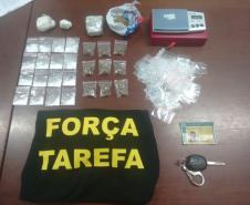 Homem é preso com cocaína, maconha e carro roubado em Curitiba