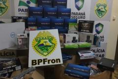 BPFRON APREENDE CERCA DE 50 MIL REAIS EM MERCADORIAS ORIUNDAS DO PARAGUAI DURANTE PATRULHAMENTO EM GUAÍRA – PR
