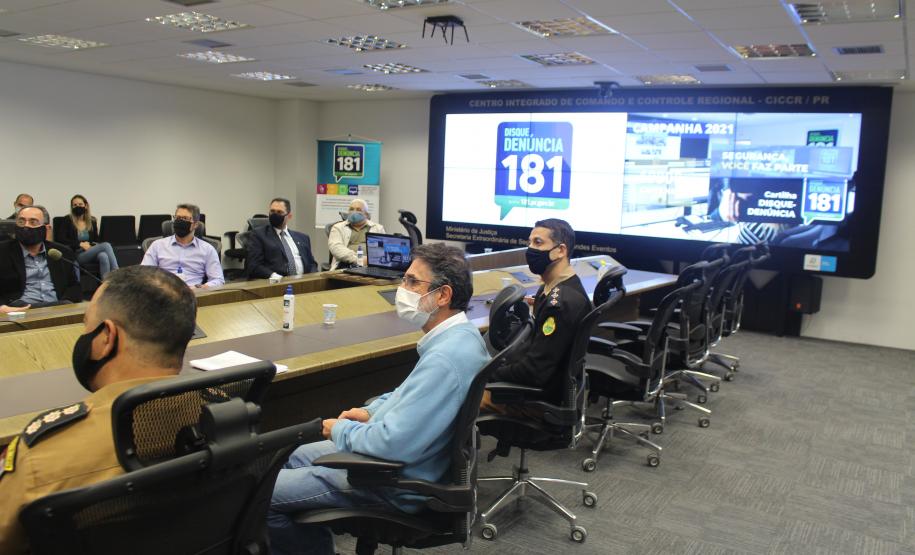 Disque Denúncia 181 recebe da iniciativa privada material educativo para reforçar participação da comunidade