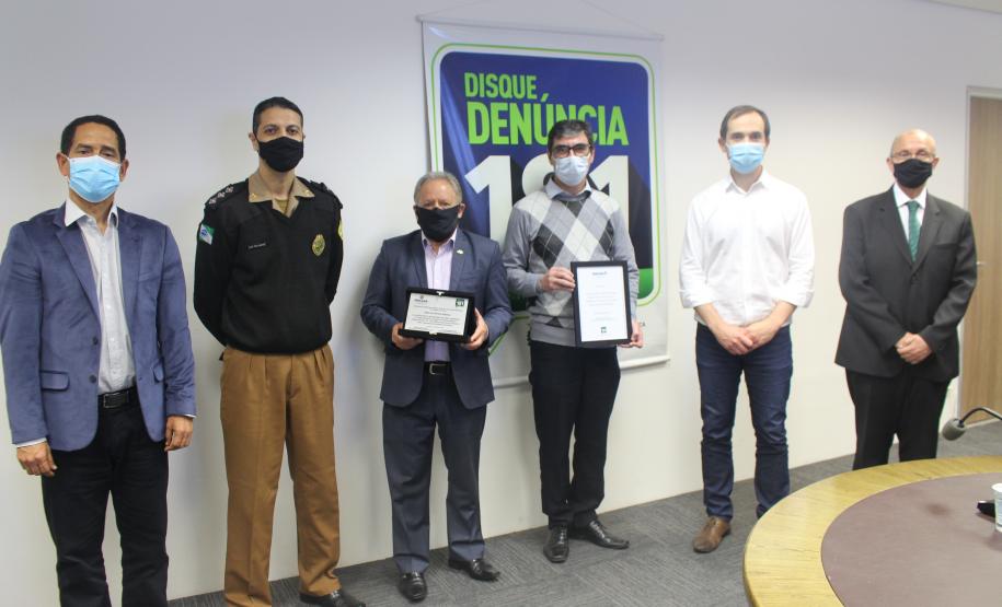 Disque Denúncia 181 recebe da iniciativa privada material educativo para reforçar participação da comunidade