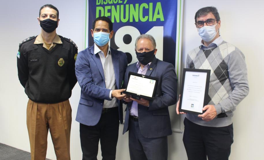 Disque Denúncia 181 recebe da iniciativa privada material educativo para reforçar participação da comunidade