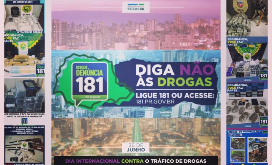 Campanha 181 diga não às drogas
