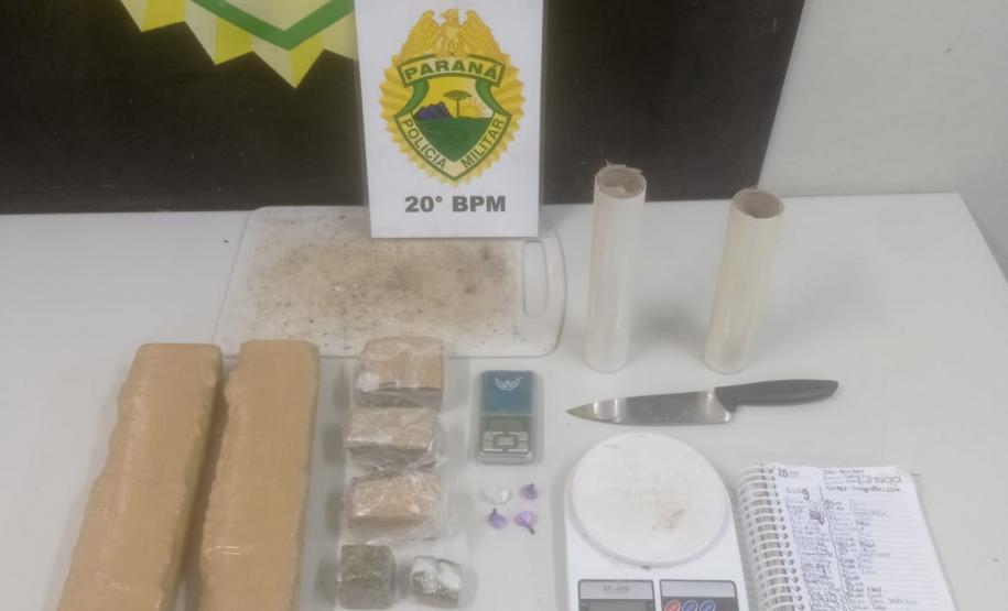 2,7 Kg de maconha e 35 gramas de cocaína