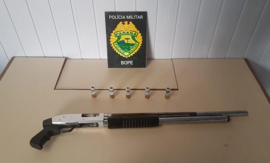 BOPE APREENDE ESPINGARDA APÓS RECEBER DENÚNCIA EM PIRAQUARA (PR), NA RMC Divulgação BOPE